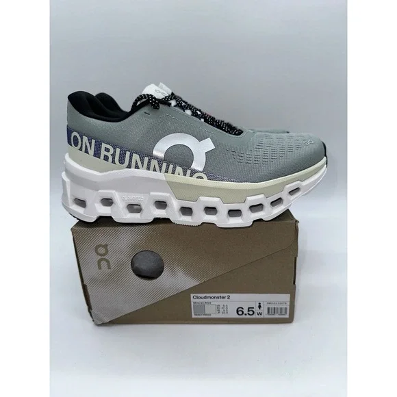 Tried On Size 6.5 - On Cloudmonster 2 - Mineral / Aloe - Womens - 3WE10112078 - Picture 6 of 9